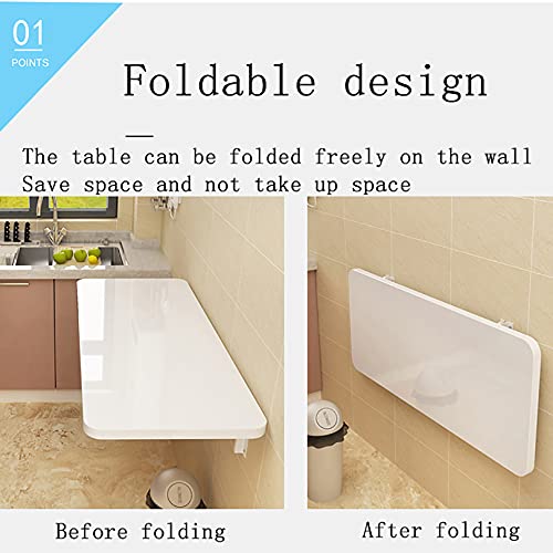 Bureau mural flottant pliable et table de cuisine pour petit espace