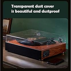Phonographe, Tourne-Disque Vinyle, Platine à 3 Vitesses, phonographe Vintage LP à entraînement par Courroie, Haut… - Les Beatles, Paul McCartney, John Lennon, RIngo Starr, George Harrison Phonographe, Tourne-Disque Vinyle, Platine à 3 Vitesses, phonographe Vintage LP à entraînement par Courroie, Haut… – Image 2