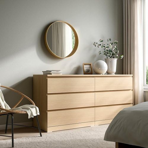 Amazon.co.jp: IKEA イケア ミラー オーク材突き板 60cm m30591586