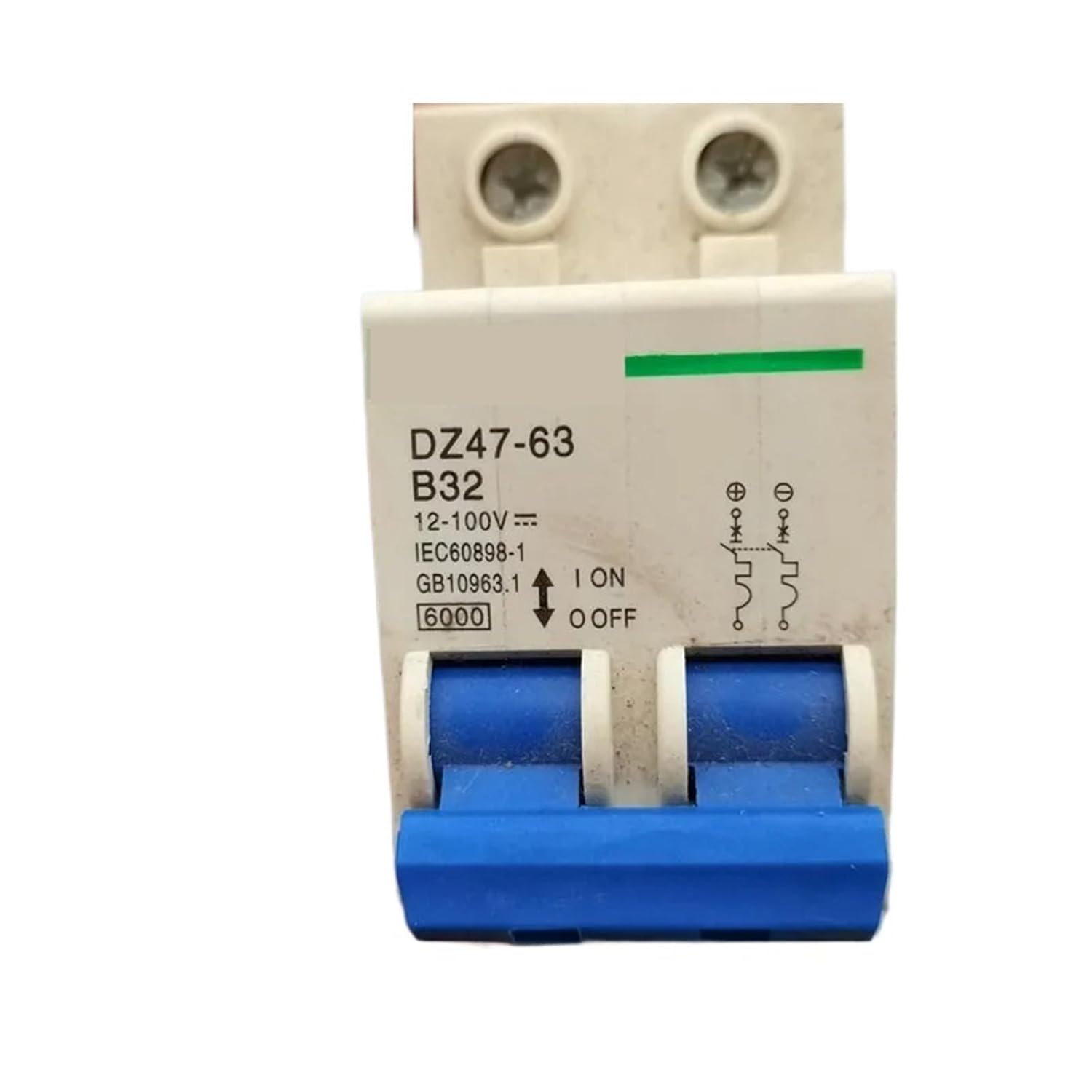 AC220V-400V DZ47 2P 6A/10A/16A/20A/25A/32A/40A/50A/63A Mini Circuit Breaker Cutout Miniature Household Air Switch(50A)