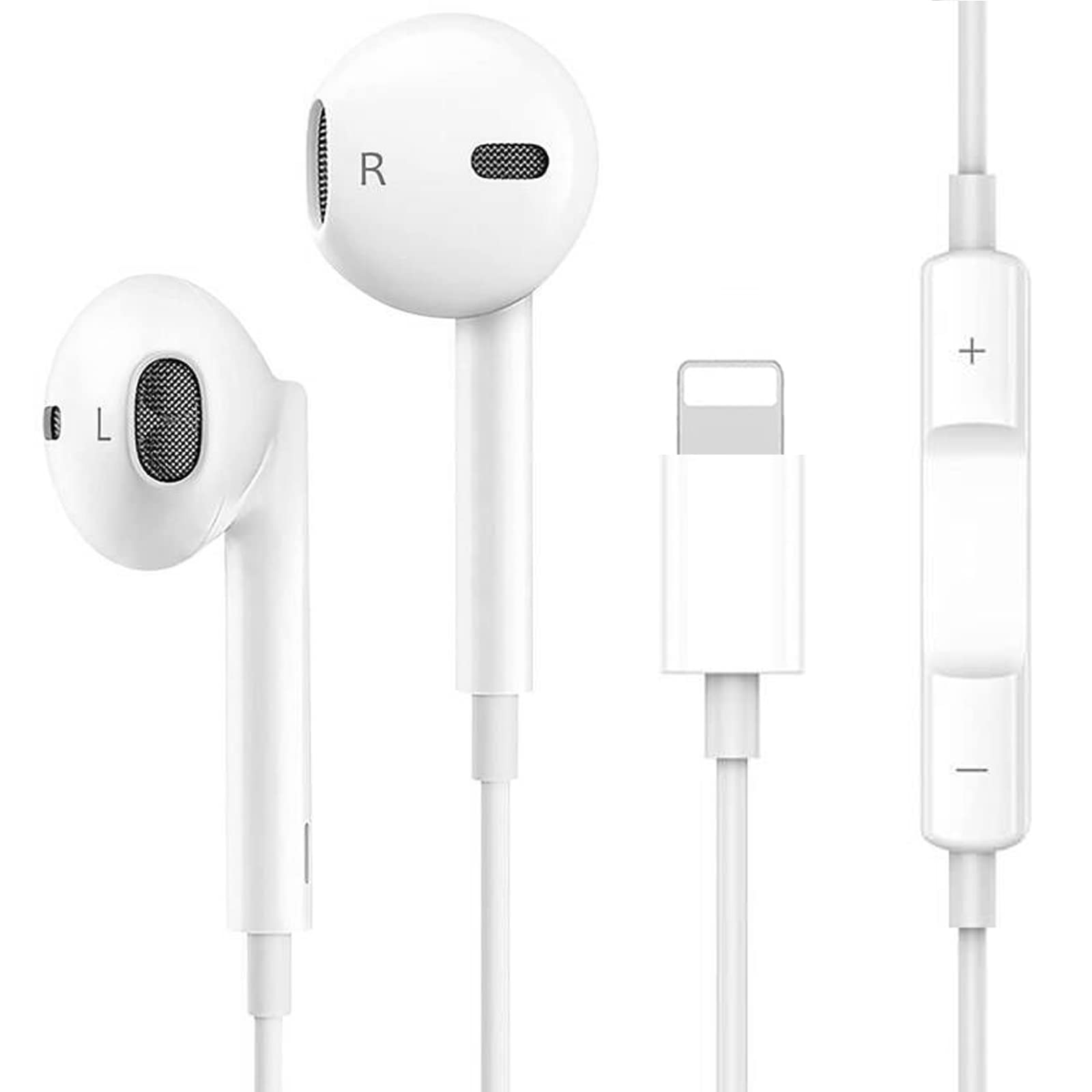 Auricolari Cablati In-ear Per IPhone Con Microfono E Controllo Volume: Hi-Fi, Compatibili Con IPhone 14/13/12/11/X/8/7 E Più