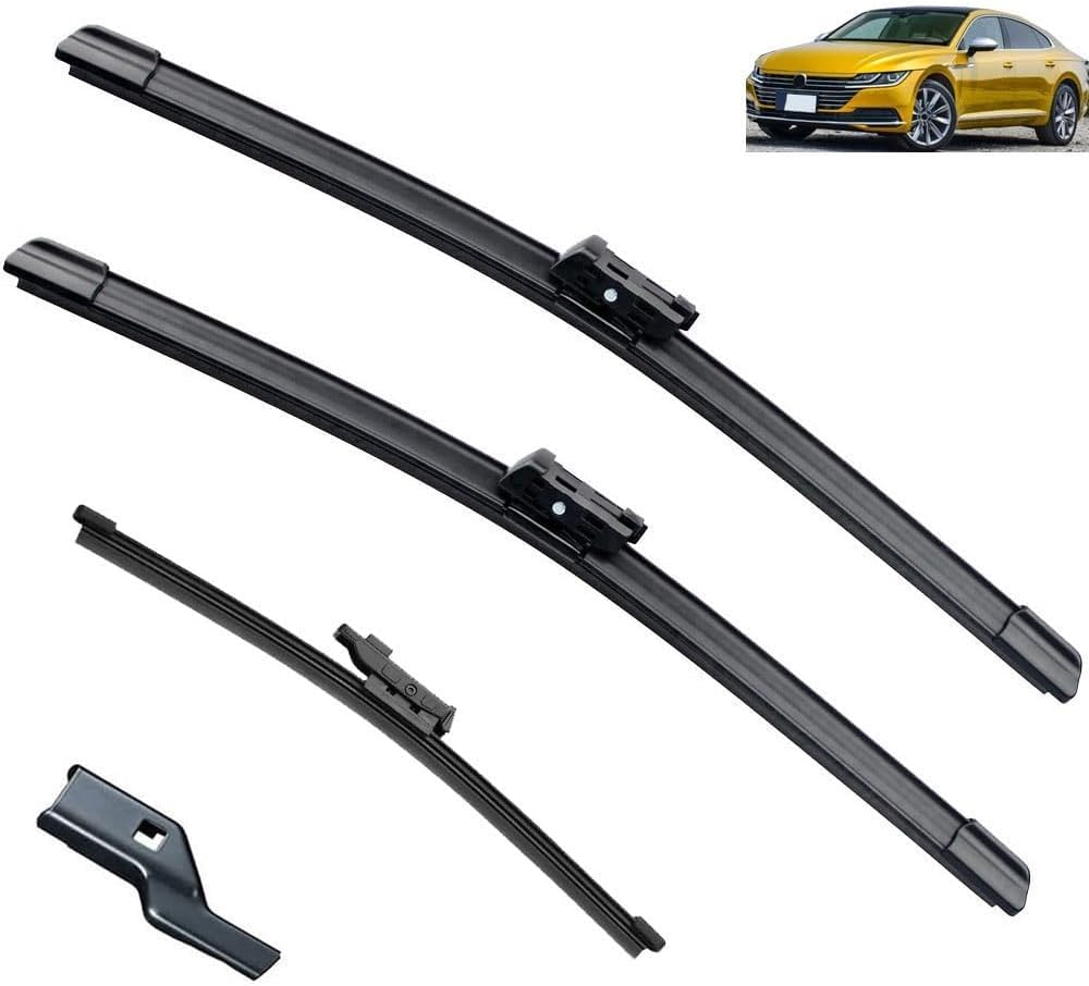 PLAKDFUU Wiper Blades Front Rear Set for VW Golf 8 VIII Hatchback Variant 2019-2023 R Line GTI 26" 18" 10" - Silent & Streak-Free