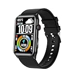 スマートウォッチ 【2025アップグレード·1.57インチHD大画面】Bluetooth5.3通話機能 200+種類文字盤自由設定 100+種類運動モード ワンタッチ測定 睡眠管理 活動量計 スポーツウォッチ iPhone/アンドロイド対応 呼吸訓練 女性生理管理 歩数計 SMS/Line着信通知 遠隔カメラ 腕上げ点灯 メンズレディース Smart Watch 日本語説明書 (ブラック)