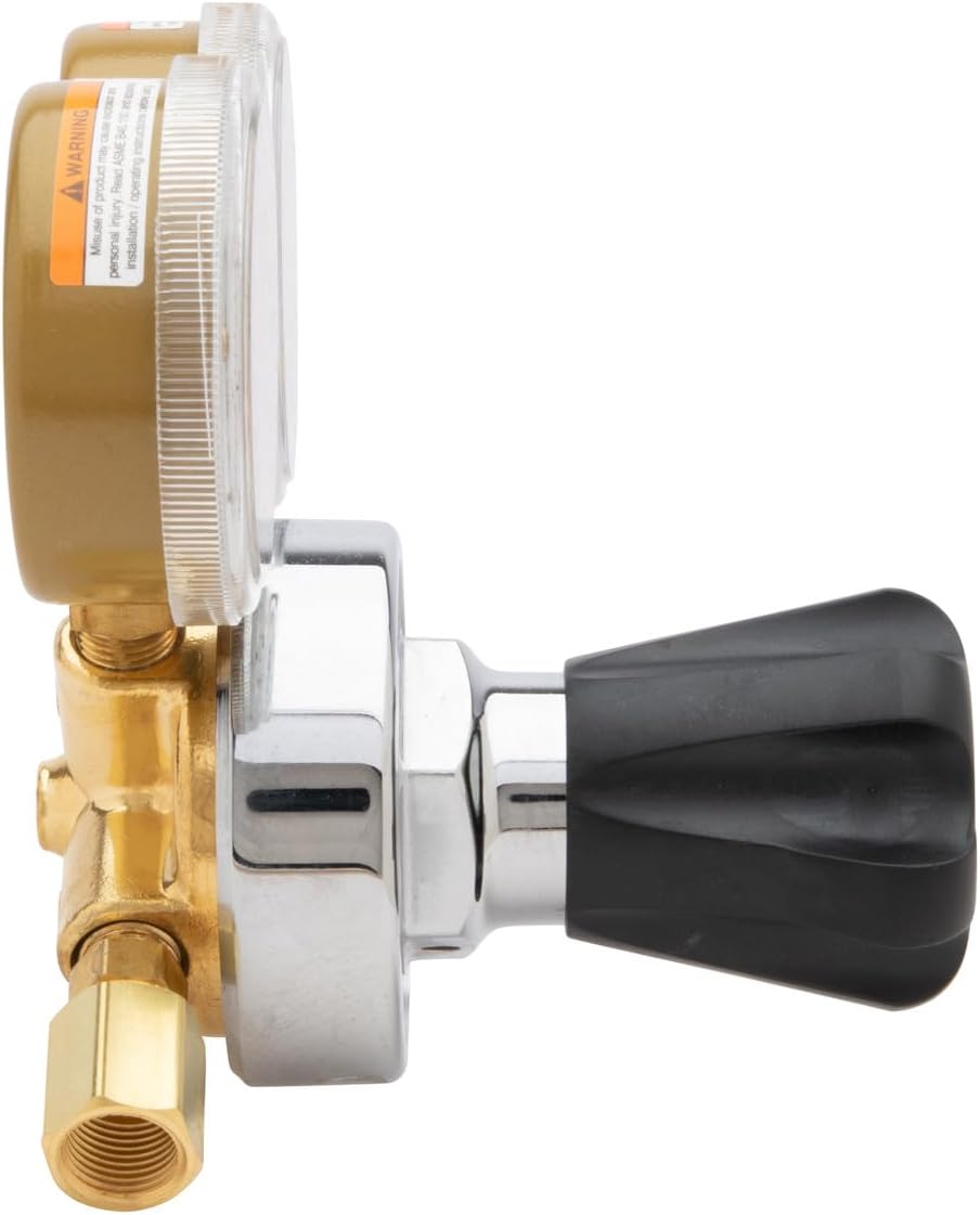 Harris 25GX-145-580 Pressure Regulator, 0 - 145 PSIG, Forged Brass