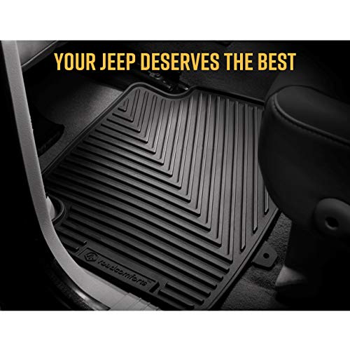 Custom Fit Jeep Commander 2006 2007 2008 2009 2010 & Grand Cherokee 1999 2000 2001 2002 2003 2004 2005 2006 2007 2008 2009 2010 Car Floor Mats - All Weather Protection - Front Row Only (2Pcs) (Black) #TOP3