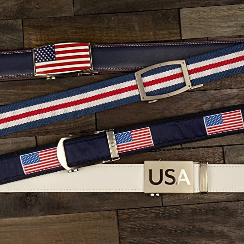 Nexbelt Men's Belt, Ratchet Hampton USA Casual Nylon Golf Belt for Men with Adjustable Buckle3