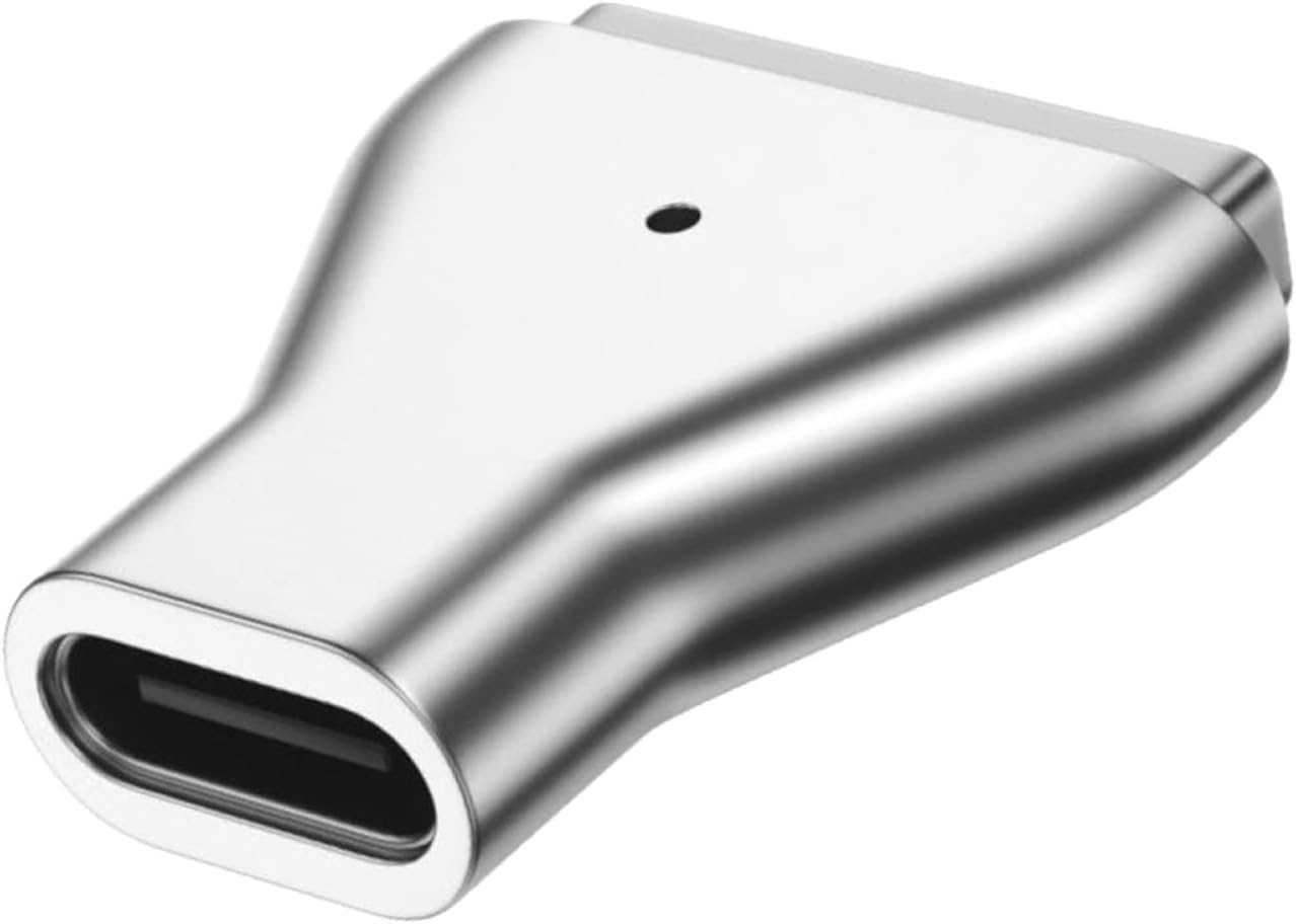 wistar usb c to magnetic 2 t-head adapter, pd 100w fast charging converter, type-c female to magnetic 2 connector compatible with macbook air & macbook pro 11"/13" (2013-2015)