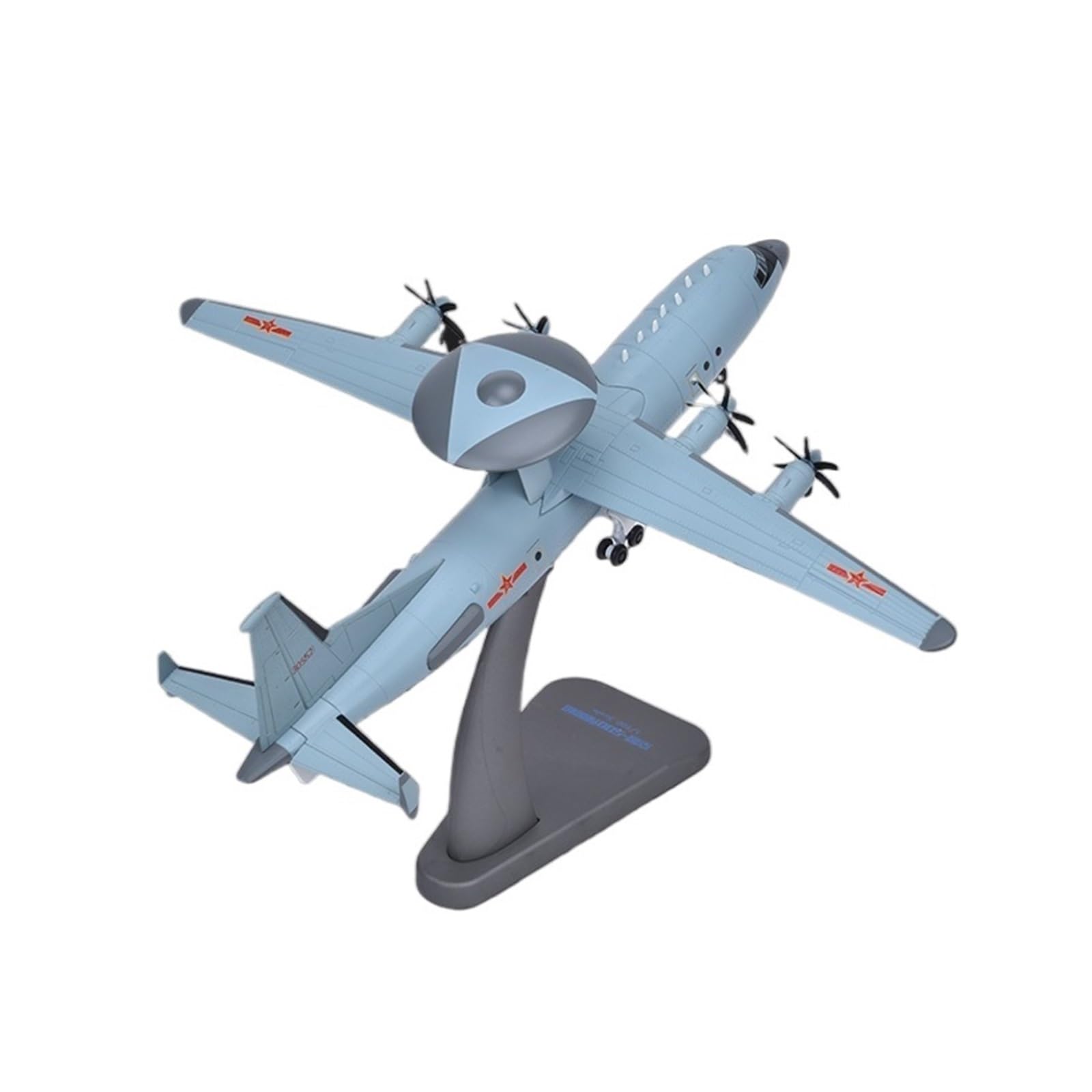 1:100 For KJ-500 Airborne Early Warning Aircraft Model Static Fighter Jet Alloy Aircraft Model Die-Cast Ornament Model Building Kit