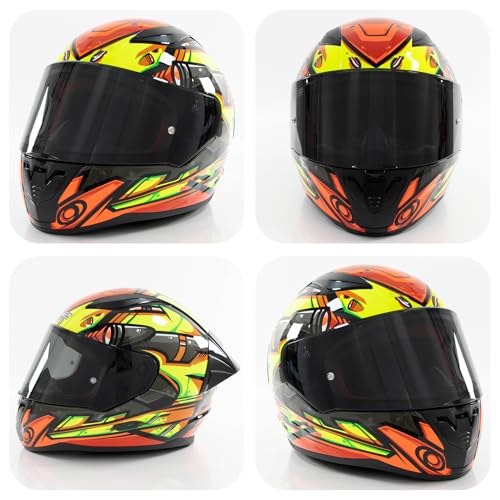 Image of PSLER Assault Rapid Stream Outer Helmet Visor - Motorcycle Helmet Face Shield Accessories Replacement for Assault Rapid Stream Outer FF320 FF353 FF328 FF800,Light Black