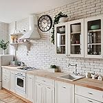 ZOOFOX 12 Inch Retro Wall Clock, Silent Non-Ticking Battery Operated Movement Decorative Round Quartz Wall Clock, Raised 3D Arabic Numeral Clock for Home, Living Room, Kitchen, Office - Image 5