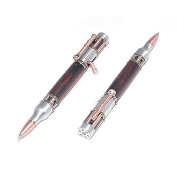 スチームパンク 手作り 高級 木製 ボルトアクション ボールペン 真鍮 銅 Amazon | Gayathry スチームパンク 手作り 木製 ボルト