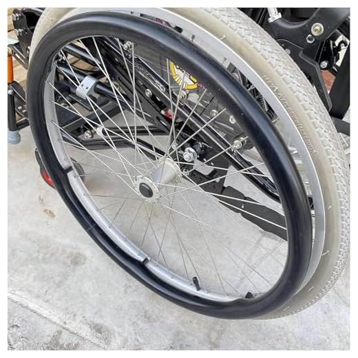24inch/22inch Silicone Non-Slip Wheelchair Push Rim Covers,1 Pair Wheelchair Hand Push Cover,0.18inch Thick Wear-Resistant Wheelchair Pushrim Covers