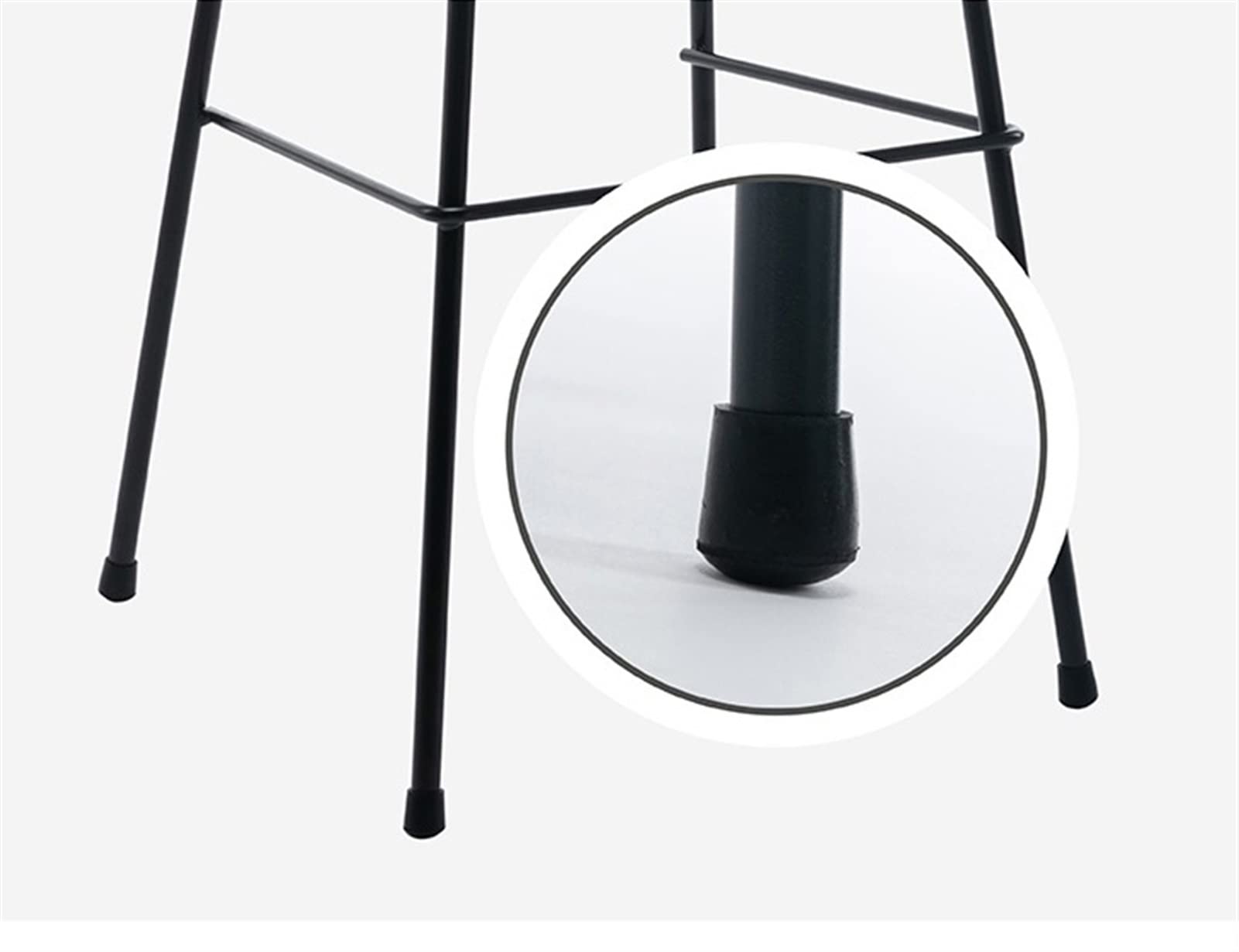 黒い合成皮革バースツール　１脚 Amazon｜高さ80cm フェイクレザーバースツール 3個セット PP ロー