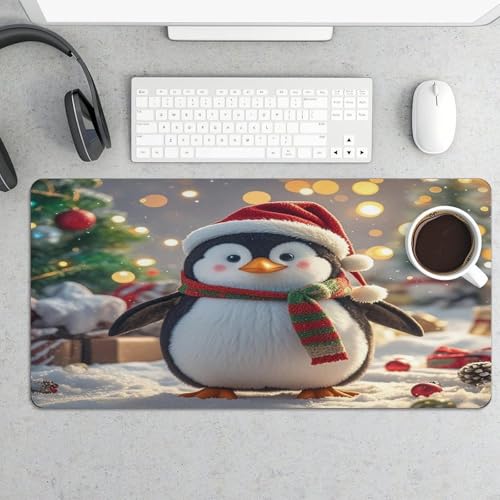 Christmas Funny Penguin Pad Mouse Grande 30x60cm miniatura 5