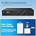 Only Plug & Play with Anpviz U Series Camera, 4K 8CH PoE NVR Network Video Recorder Pre-Installed 2TB HDD, 8 Channel H.265 NVR Support 8MP/6MP/5MP/4MP/3MP IP PoE Camera for 24/7 Recording, NDAA