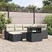 Solivagant Garten-Sofa-Set mit Kissen mit Speicher 7 pcs Schwarz und Creme, Möbel,Gartenmöbel,Gartensit... 64.2 kg-3357770