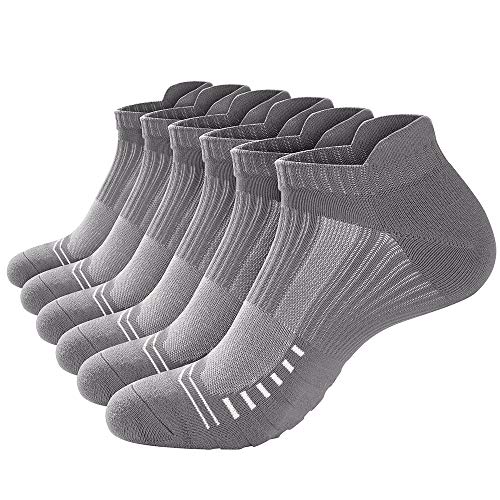 Ankle Athletic Running Socks for Men & Women [6 Pairs] - Low Cut