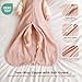 Konssy Muslin Baby Sleep Sack 0-6 Months 0.8 TOG, 2 Pack 100% Cotton Wearable Blanket for Babies, 2-Way Zipper Breathable Sleeping Sack Infant Toddler Essentials for Girls and Boys (Blossom, Pink)