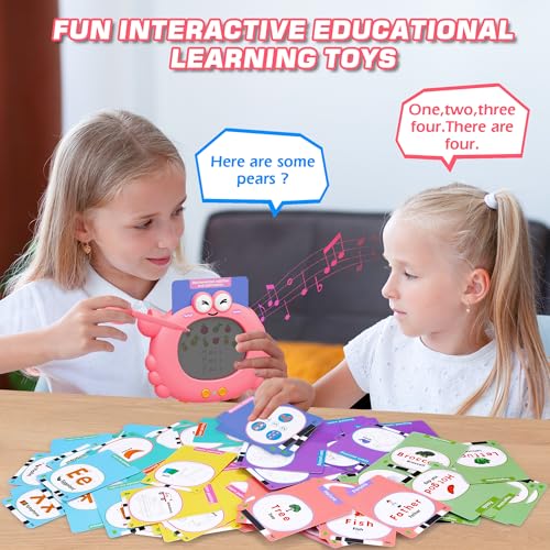 image for Kuovei Talking Flash Cards,Kids Toddler Flash Cards with 224 Pages,Wri