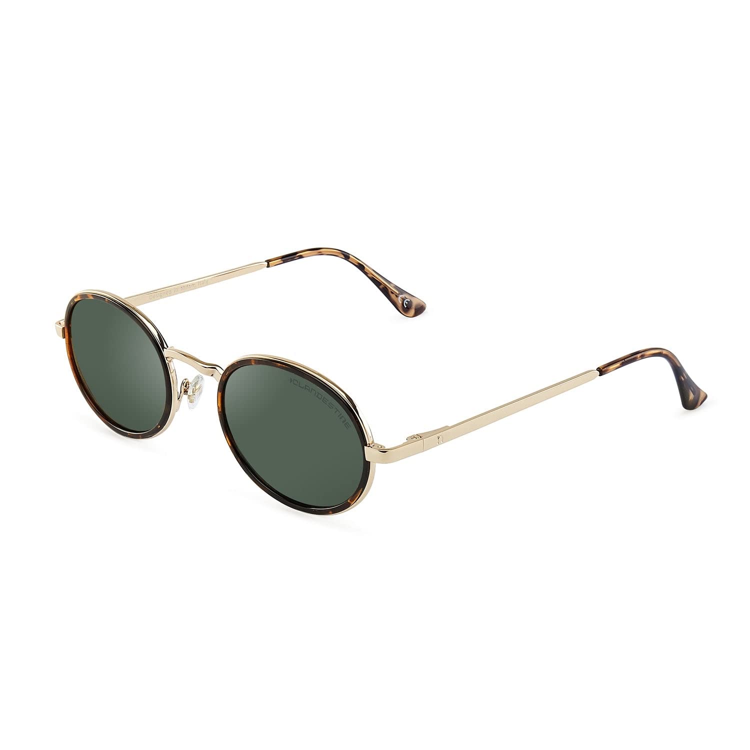 CLANDESTINE - Gafas de Sol Unisex - Modelo Ovo - Lentes de Nylon y Montura de Acero - Talla Única - 144 mm x 51 mm