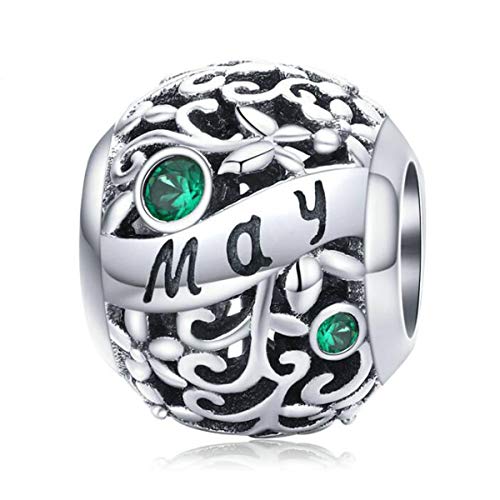 Charm da donna in argento Sterling 925 con pietra