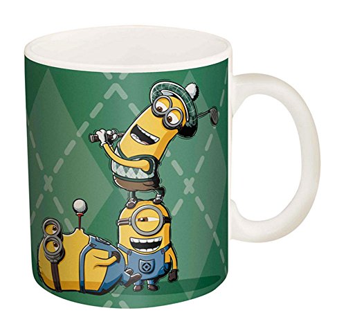Zak Designs 707226779405 Despicable Me Minion Golf Bogey Mug, 11 oz., 14 oz., Multi-Color