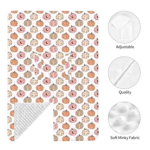 Image of Pumpkins and Bats Baby Car Seat Canopy Nursing Cover for Newborn Car Seat Breastfeeding Covers Blanket Newborn Shower Gift
