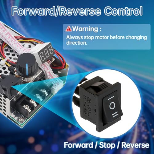 Driver motor CC 12V 24V 48V para regular tornos y proyectos de taller 5