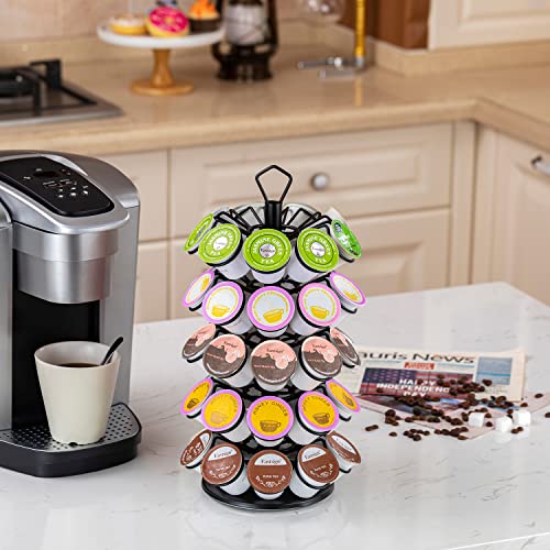 Rice Rat K-Cup Storage Coffee Capsules Pod Holder Carousel Capsule Display Storage For K-Cup（45 Pods-5 Tiers） #TOP5
