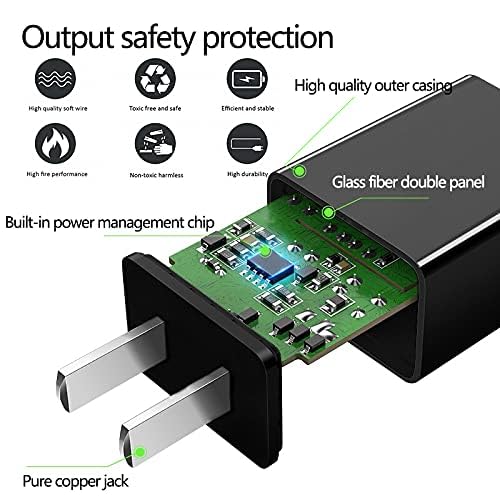 Cargador USB C 10W 2Pack Negro Tablet Kindle Fire miniatura 3