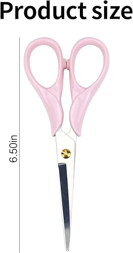 Miniatura 8 de Koqye Tijeras elegantes multiusos, tijeras de acero inoxidable con mango acrílico, herramienta de corte de papel de papelería para oficina, hogar,