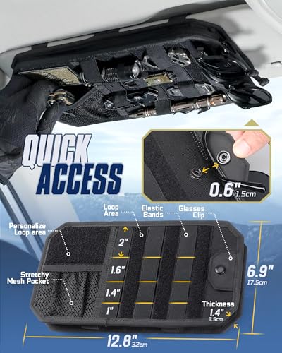WYNEX Molle Car Sun Visor Organizer
