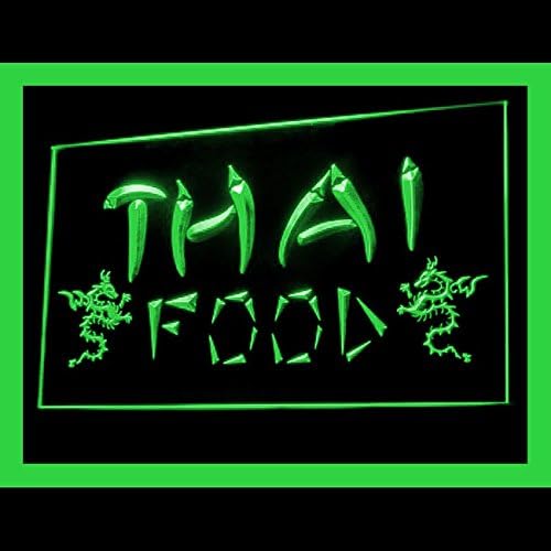 110188 Thai Food Thailand Restaurant Display LED Light Neon Sign