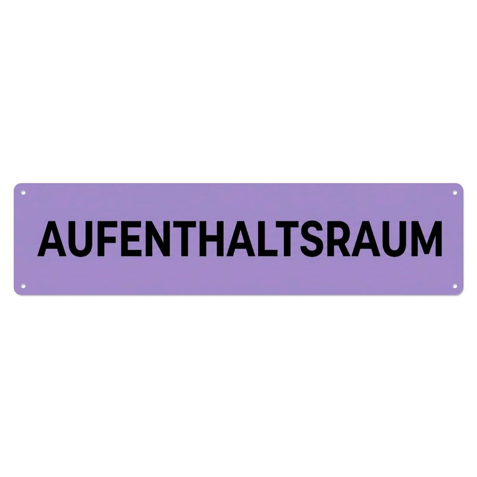 Metal Tin Sign Aufenthaltsraum Lounge Rest Area