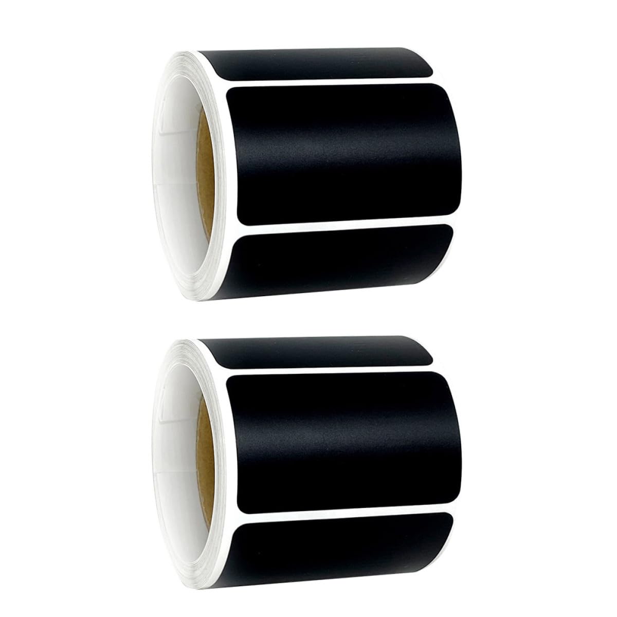 Angoily 6 Rollen Wasserfeste PVC Klebeetiketten für Gewürzgläser und Flaschen Selbstklebende Kreidetafelschilder Abwischbare Aufkleber für Küchenbehälter und Vorratsorganisation