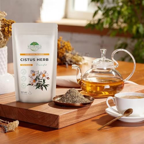 Image of 4 oz. Cistus Tea Cistus Incanus Tea Herbal (Cistus L.) - 113g Herb Creticus