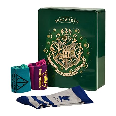 Elbenwald Harry Potter Socken Adventskalender zum Befüllen in schicker Metall-Geschenkbox 2022 12 Paar Socken Verschiedene Motive Cover