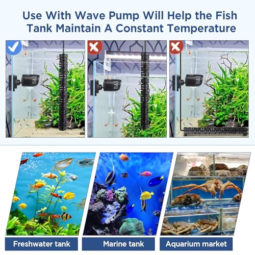 Image of hygger Aquarium Arowana Heater,300W Removable Shell Submersible Fish Tank Heater with LED Digital Display,800W for 25-80 Gallon Medium and Large Freshwater and Saltwater Fish Tank