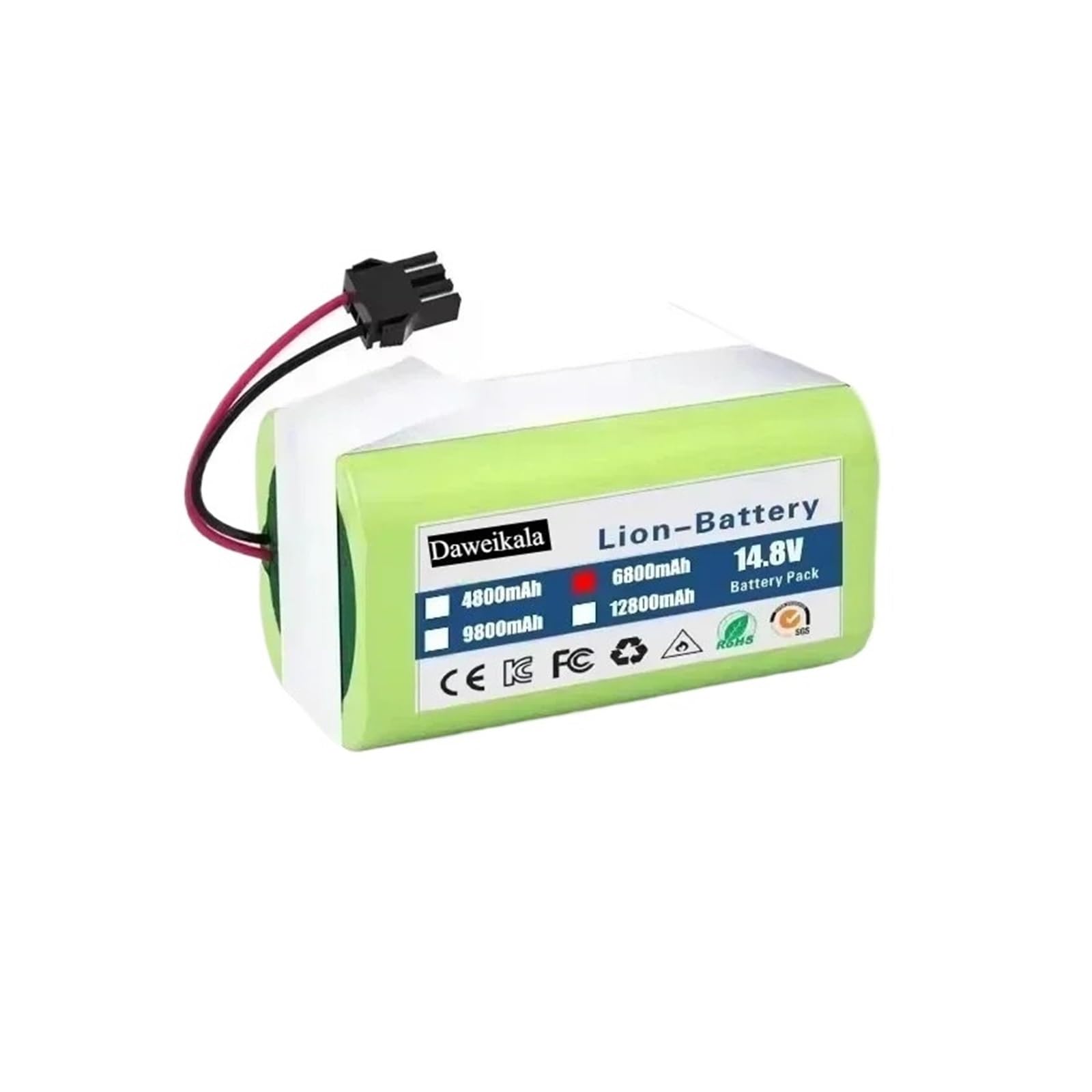 LTDXLNBWQ 14.4V 6800mAh Li-ion Battery, Compatible With Conga Excellence 950 990 1090 1790 1990,Compatible With Deebot N79S N79 DN622, Compatible With Eufy Robovac 11S 12 X500(9800mAh)