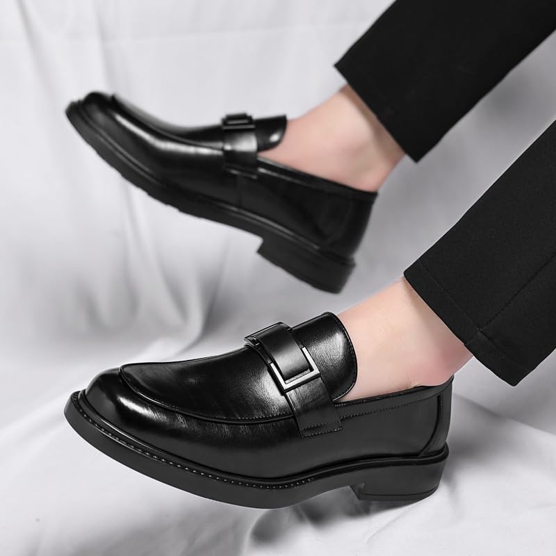 Mens Oxfords Shoes Men Comfortable Fashion Sneakers Leather Casual Dress Shoes Business Office Wedding Shoes2