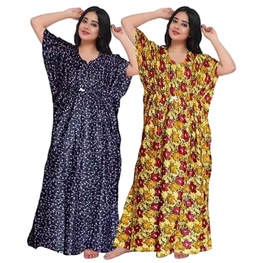 Mohan Traders' Women’s Maternity Kaftan Nighty Combo,Comfortable,Lighweight & Breathable Material_MHN_CMB_Kftn_168-image-31