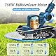 Bürstenloser Rasentrimmer mit Akku & Freischneider mit Unkrautbürste, Rasentrimmer für Makita-Akku und Garten Trimming, 750w Bürstenloser Motor, 180° Collapsible, 90° Trimmwinkel(Inkl2 x 4,0Ah Akku)