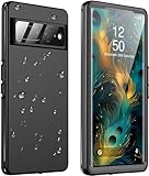 ANTSHARE Waterproof Case for Google Pixel 7 Pro,Built-in Screen Protector [10FT Military Dropproof][IP68 Underwater][Dropproof] Full Body Shockproof Protective Phone Case for Women Men,Black/Clear