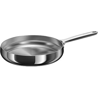 Berghoff Home Stainless Steel Frying Pan 28 cm &ndash; without PFAS &ndash; Universal Pan for All Hobs &ndash; Suitable for Induction Cookers &ndash;