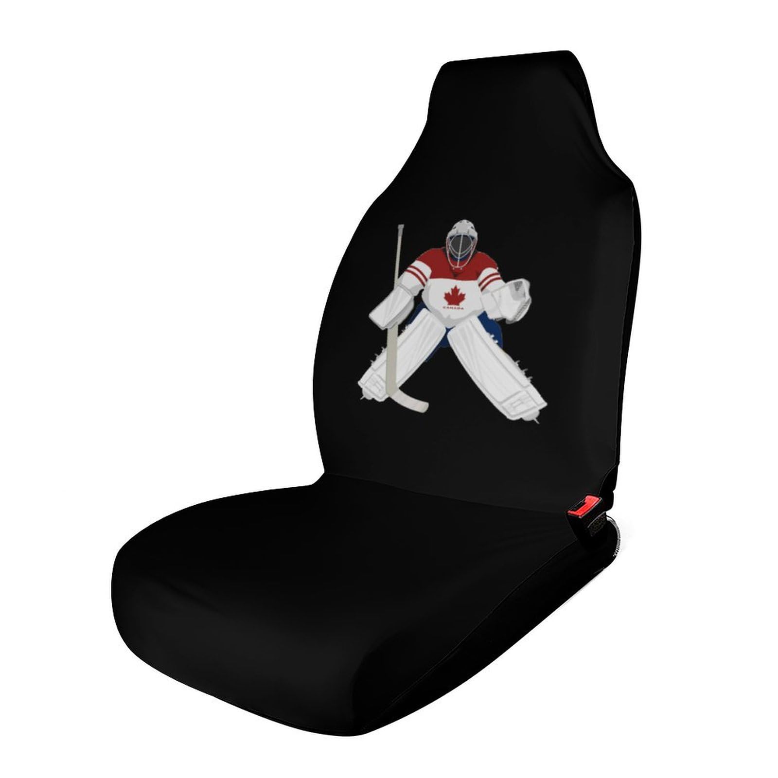 Ice Hockey Goalkeeper Funny Car Seat Cover Front Seats Protector Interior Accessories Universal Unisex 1PCS