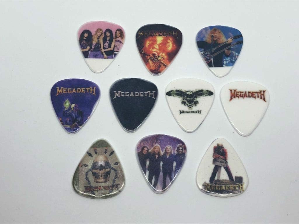MEGADETH Guitar Picks Set (10 picks/10 diferent designs)