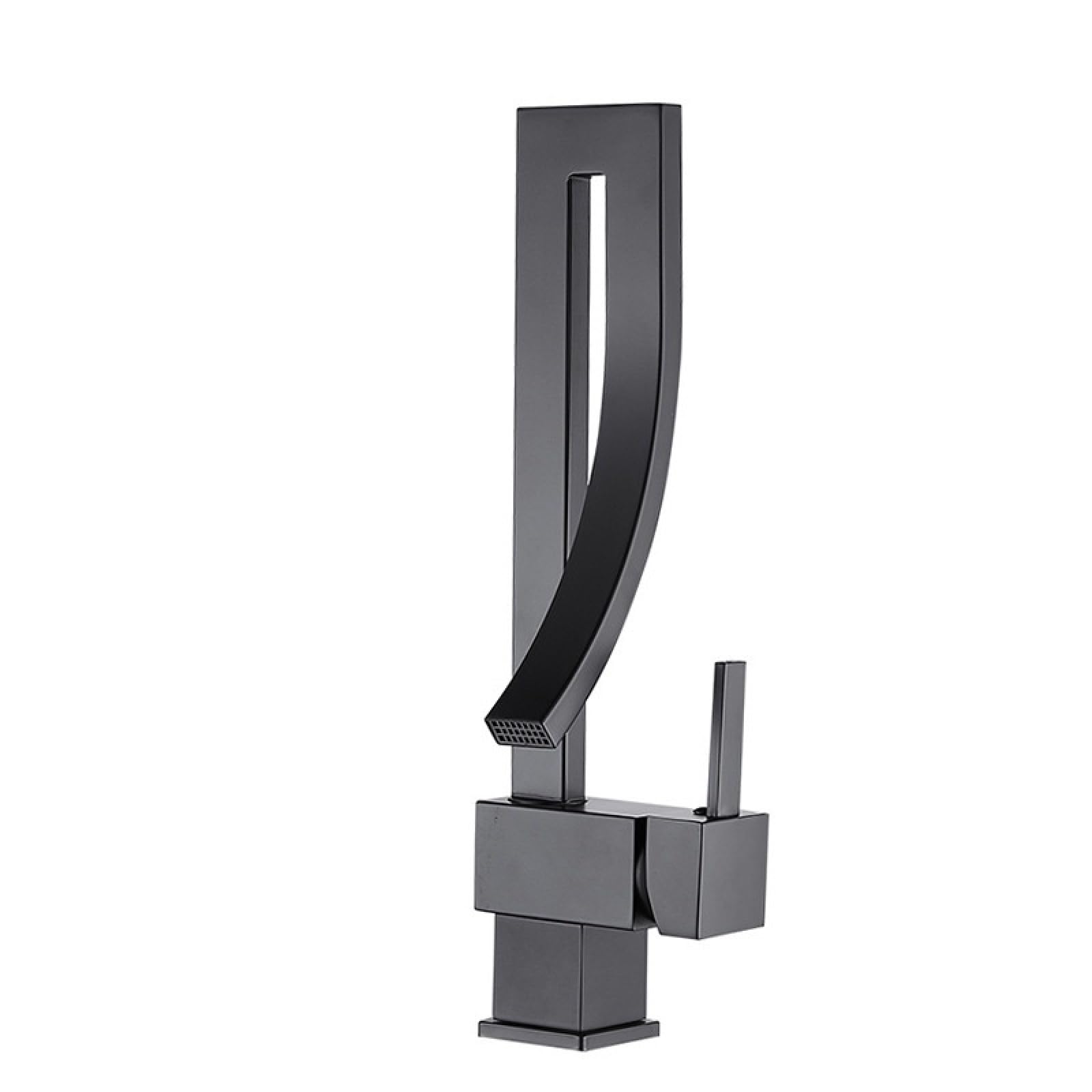 Fanjubei Black Version Bathroom Hot And Cold Rotating Basin Faucet, Black Model