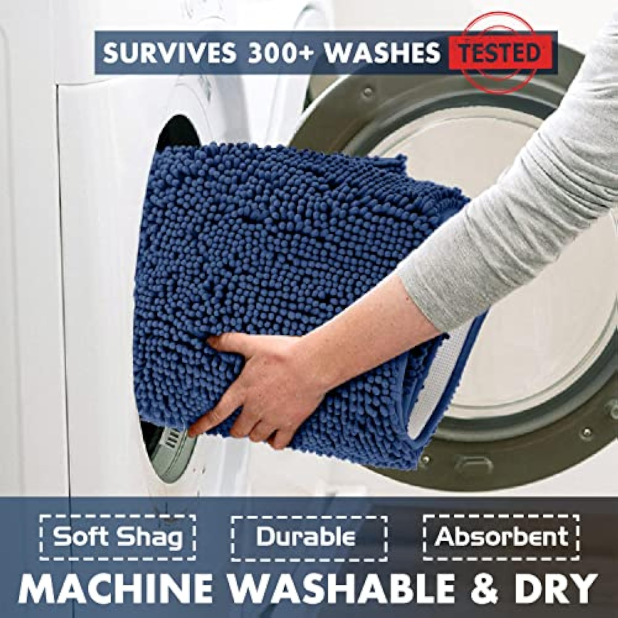 Extra-Soft Plush Bath Shower Bathroom Rug, Gift for Home