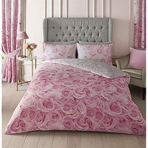Homemaker Bedding Pink Rose Duvet Set Cover