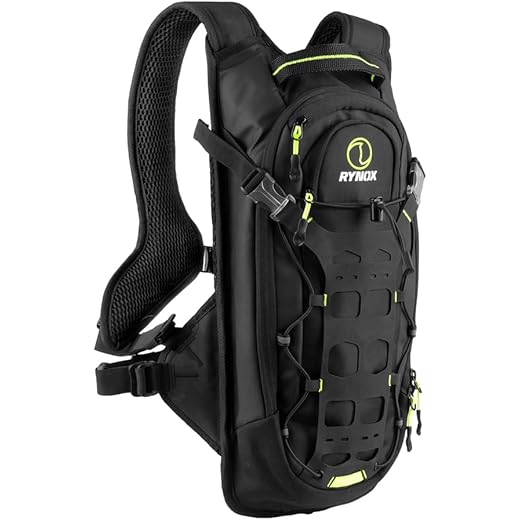 Rynox Navigator Hydration Backpack - 4 Ltr I BackTrack Adjustable Harness Technology | 600D Cordura Panels | Duraflex Hose Keeper and Rotable Buckle
